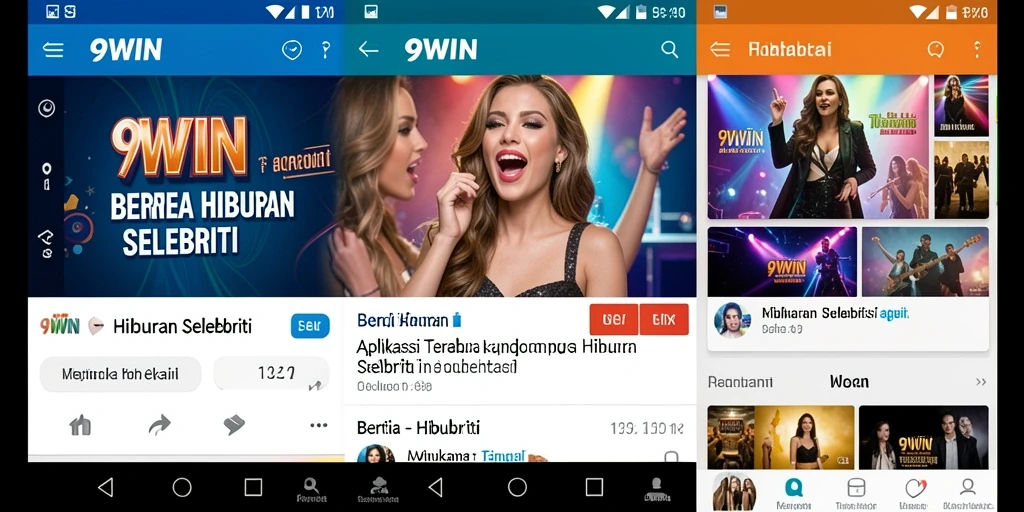 Antarmuka 9WIN yang menarik dengan berita selebriti terkini.