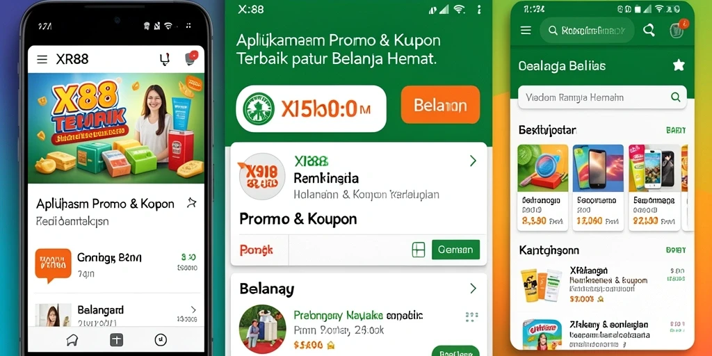 Antarmuka aplikasi XR88 menampilkan kupon dan promo terbaru
